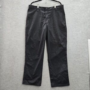 Dickies Men Pants 36X30 Black Dress Pants Twill Workwear Button 30" Inseam
